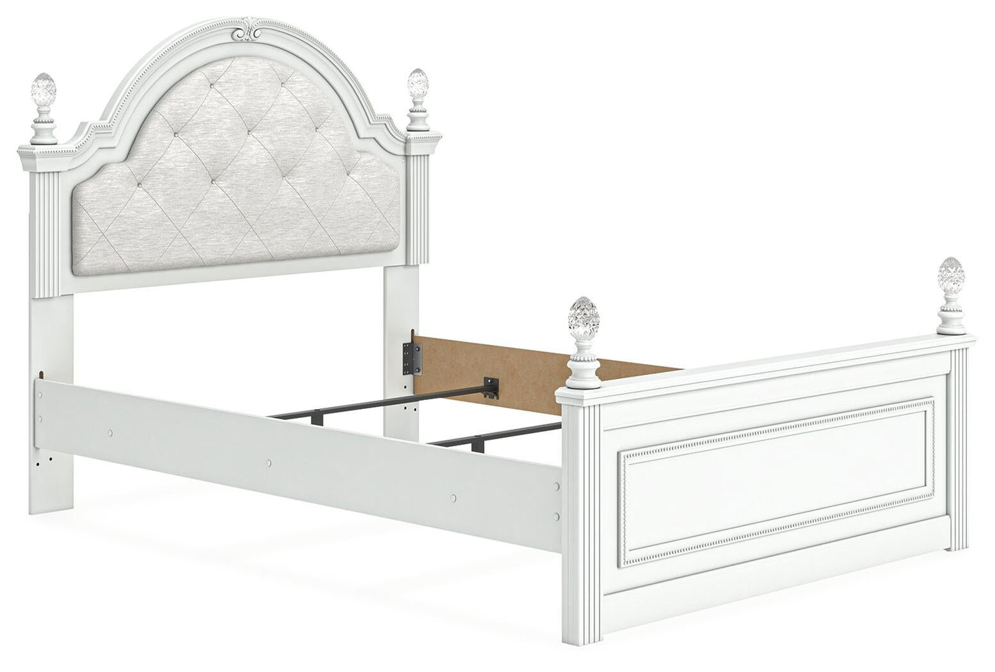 Kozlani  Upholstered Panel Bed, Dresser, Mirror And Nightstand