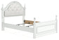 Kozlani  Upholstered Panel Bed, Dresser, Mirror And Nightstand