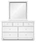 Fortman  Panel Storage Bed, Dresser And Mirror