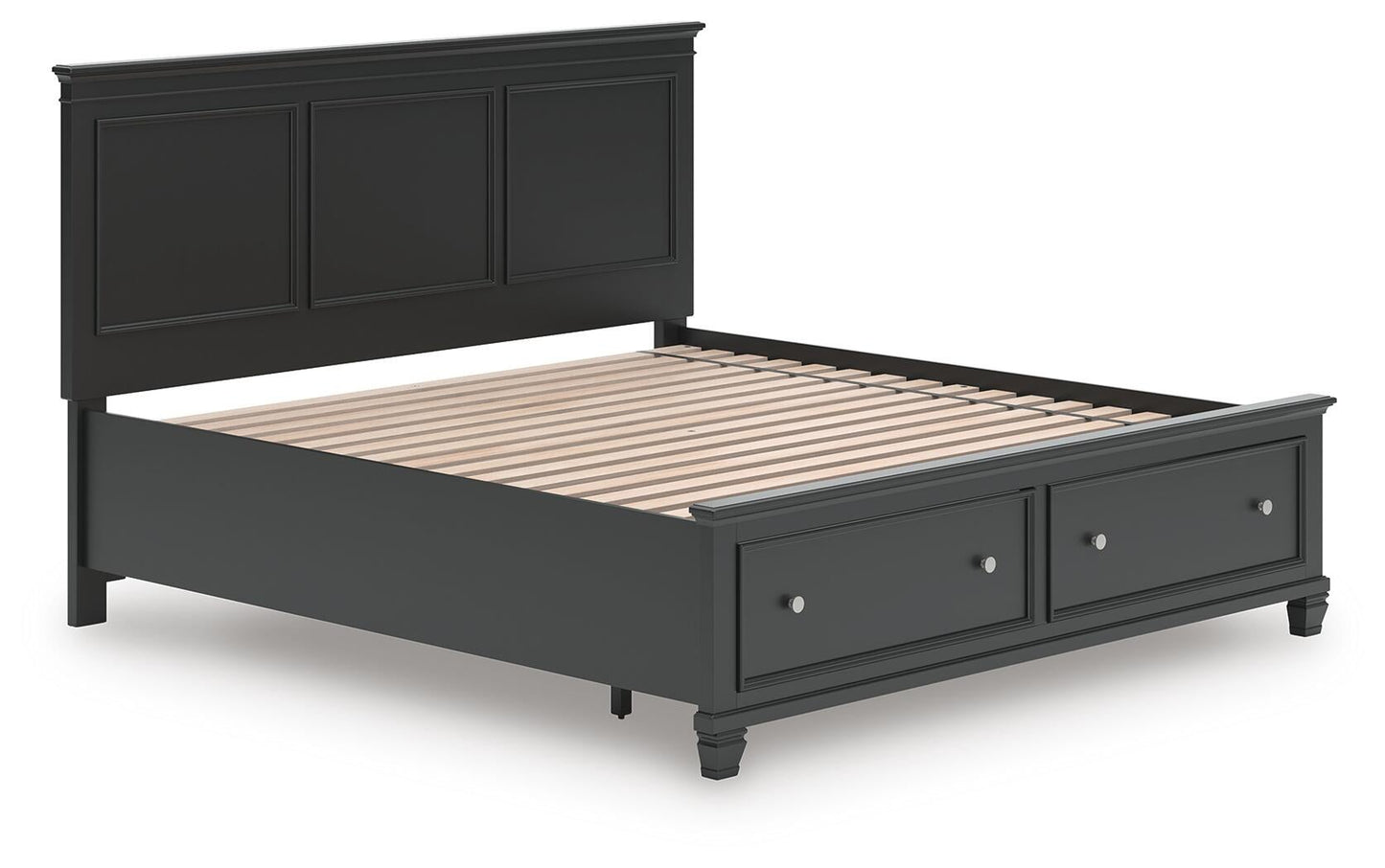Lanolee  Panel Storage Bed, Dresser, Mirror And Nightstand