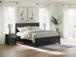 Lanolee  Panel Storage Bed, Dresser, Mirror And Nightstand