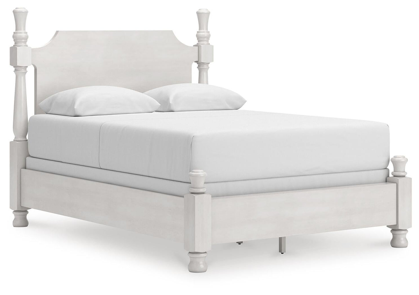 Rowlenstown  Poster Bed, Dresser, Mirror And Nightstand