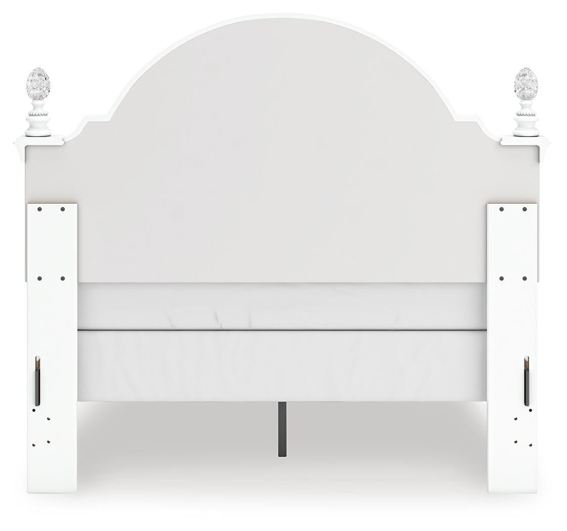 Kozlani  Upholstered Panel Bed, Dresser And Mirror