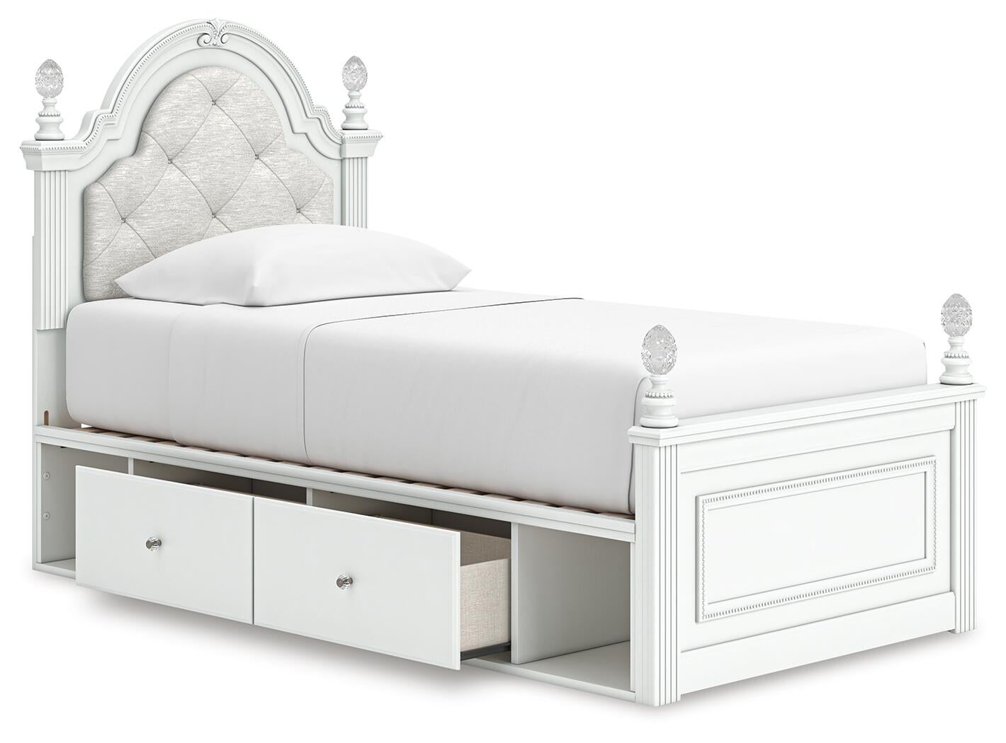 Kozlani  Upholstered Panel Bed With Storage