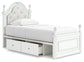 Kozlani  Upholstered Panel Bed With Storage