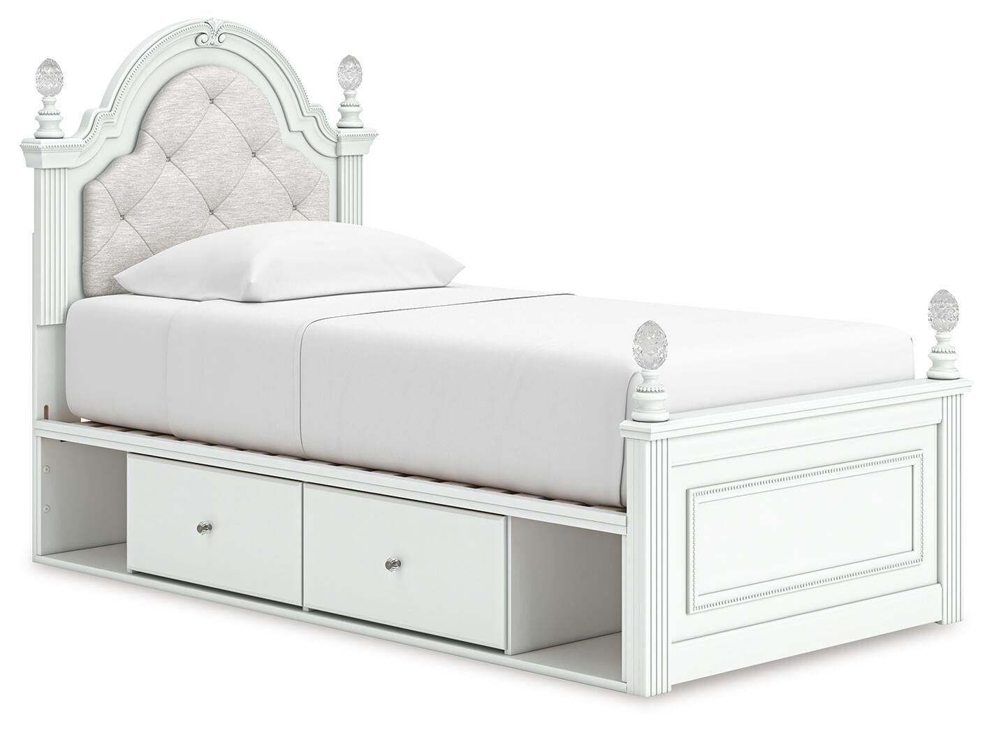 Kozlani  Upholstered Panel Bed With Storage