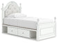 Kozlani  Upholstered Panel Bed With Storage