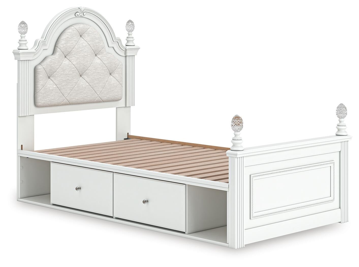 Kozlani  Upholstered Panel Bed With Storage