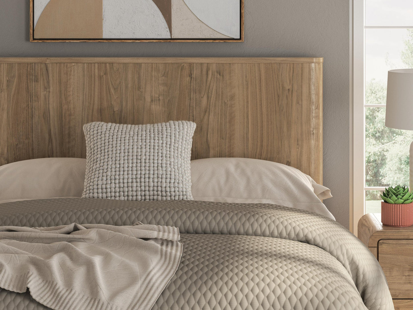 Gramburg  Panel Platform Bed