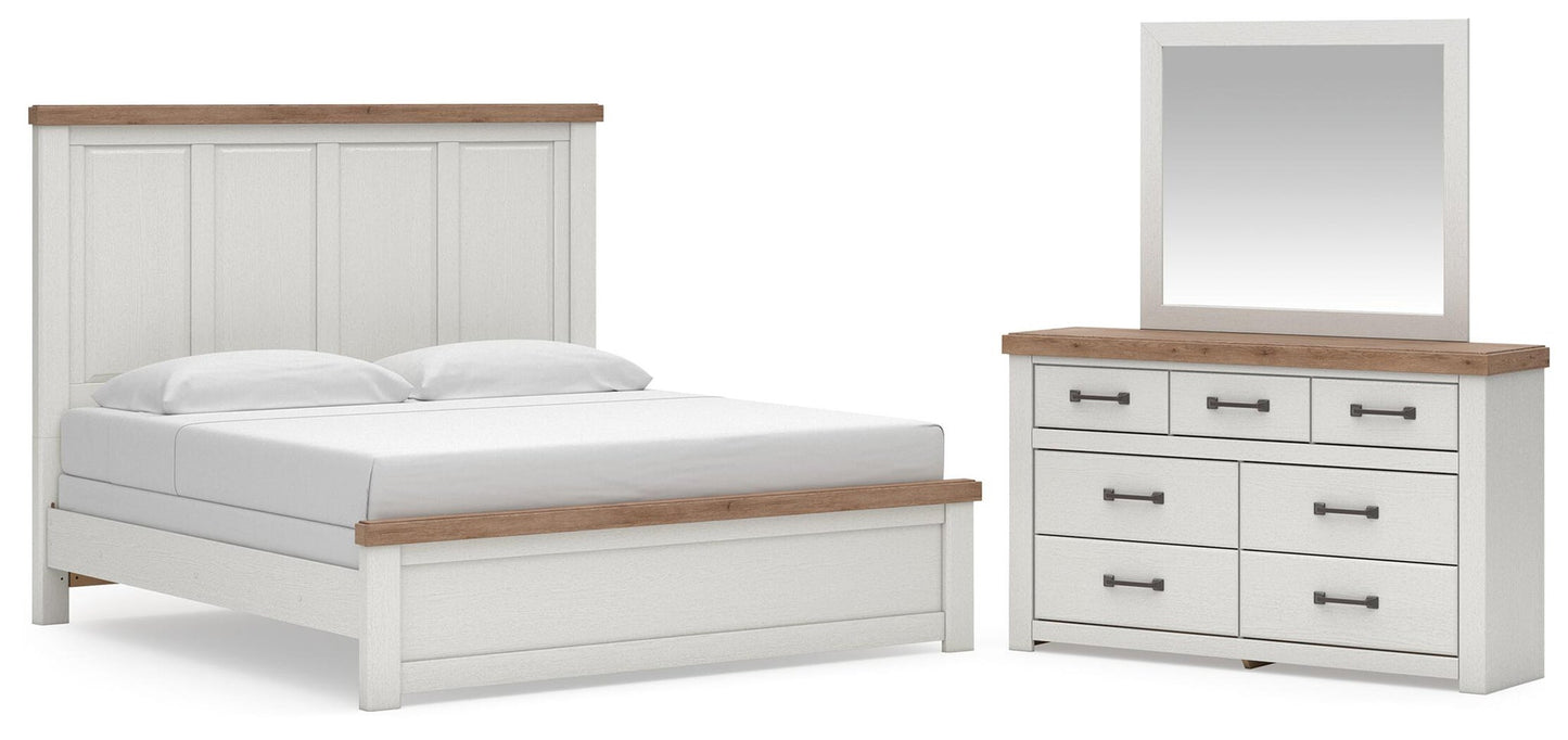 Savonport  Panel Bed, Dresser And Mirror