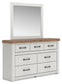 Savonport  Panel Bed, Dresser And Mirror