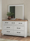 Savonport  Panel Bed, Dresser And Mirror