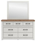 Savonport  Panel Bed, Dresser And Mirror